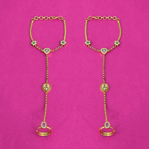 227659 Antique Classic Hath Pan With Gold Plating