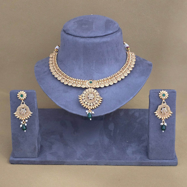 228017 Antique Classic Necklace With Gold Plating