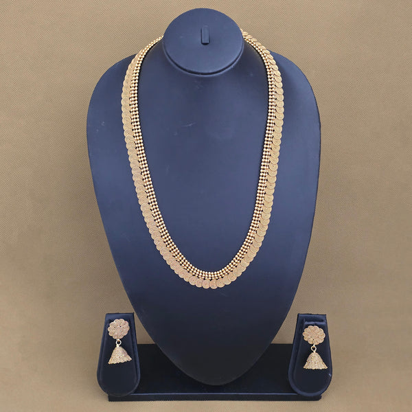 228036 Antique Long Necklace With Gold Plating