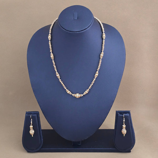 228068 Antique Mala Necklace With Gold Plating