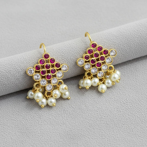 228123 Antique Moti Earring With Gold Plating