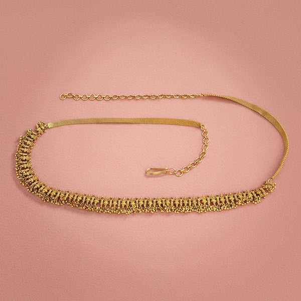 228246 Antique Temple Belt With Matte Gold Plating