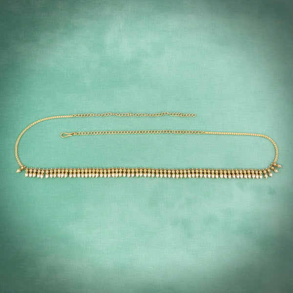 228319 Antique Moti Belt With Gold Plating