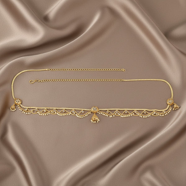 228320 Antique Moti Belt With Gold Plating