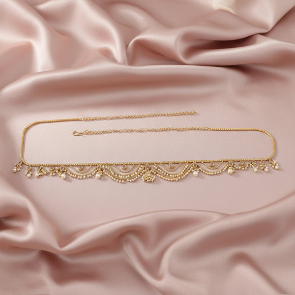 228321 Antique Moti Belt With Gold Plating