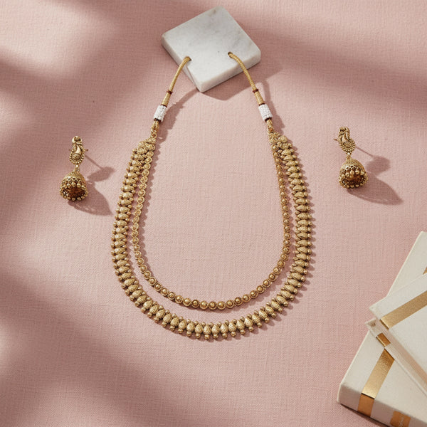 228377 Antique Classic Necklace With Gold Plating