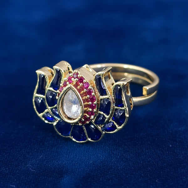 228440 Antique Adjustable Ring With Carat Gold Plating