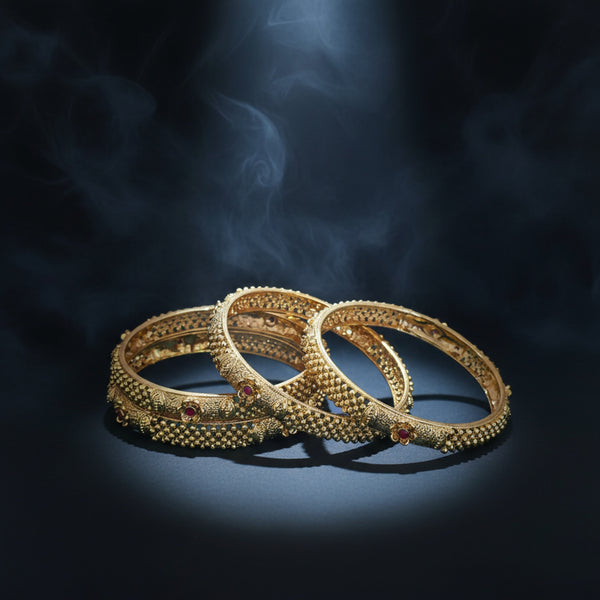 228581 Antique Classic Bangles With Gold Plating