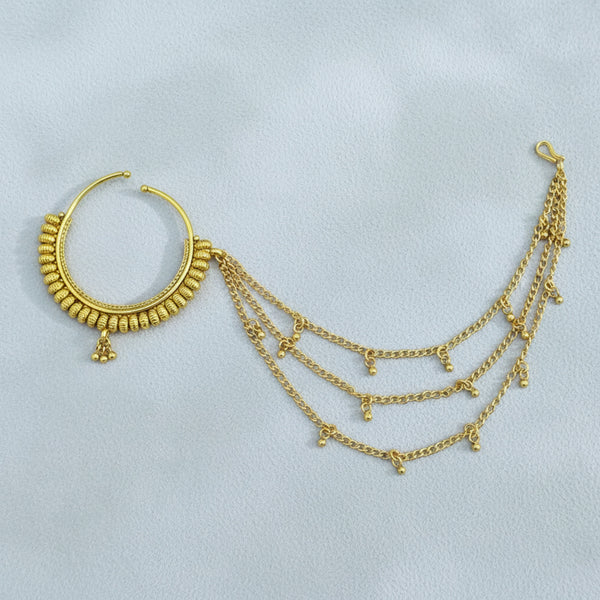 228664 Antique Pressing Nose Ring With Gold Plating
