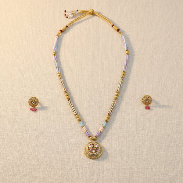 228777 Antique Classic Pendant Set With Gold Plating