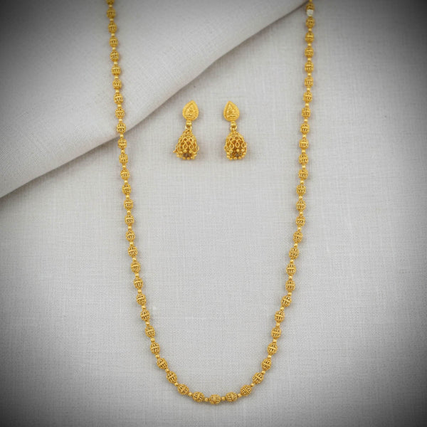 228807 Antique Mala Necklace Set With Gold Plating