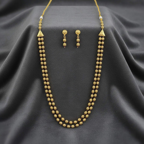 228808 Antique Mala Necklace Set With Gold Plating