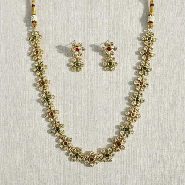 228846 Antique Classic Necklace With Gold Plating