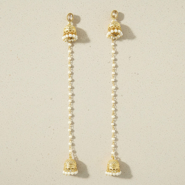 228909 Antique Kashmiri Jhumki With Gold Plating