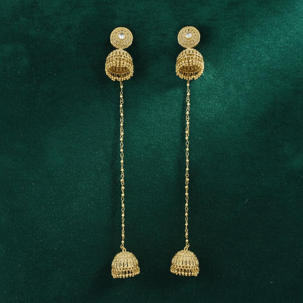 228920 Antique Kashmiri Jhumki With Gold Plating
