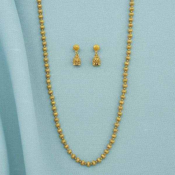228946 Antique Mala Necklace Set Set With Gold Plating