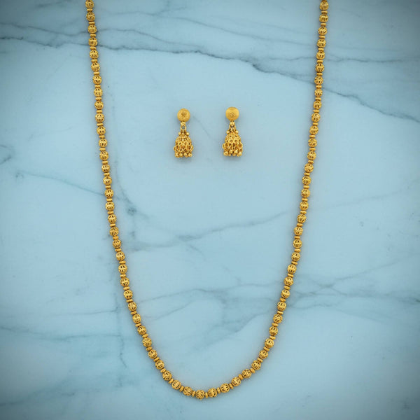 228948 Antique Mala Necklace Set Set With Gold Plating