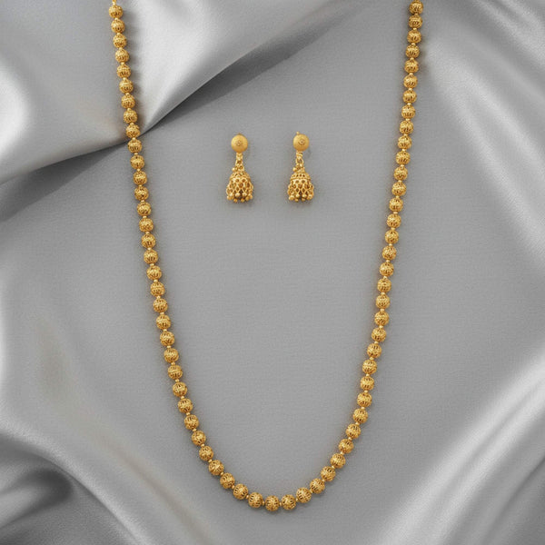 228949 Antique Mala Necklace Set Set With Gold Plating