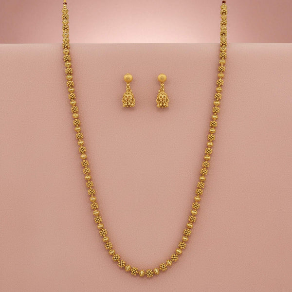 228952 Antique Mala Necklace Set Set With Gold Plating