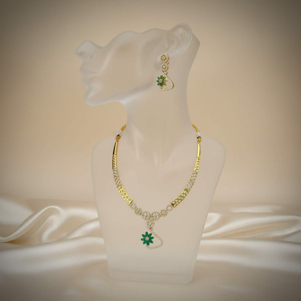 228962 Antique Classic Necklace Set Set With Gold Plating