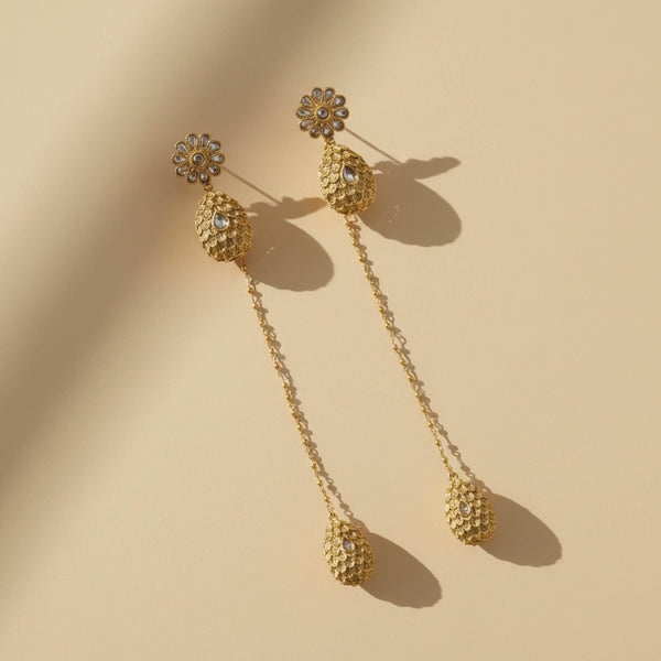 229021 Antique Kashmiri Earring With Gold Plating