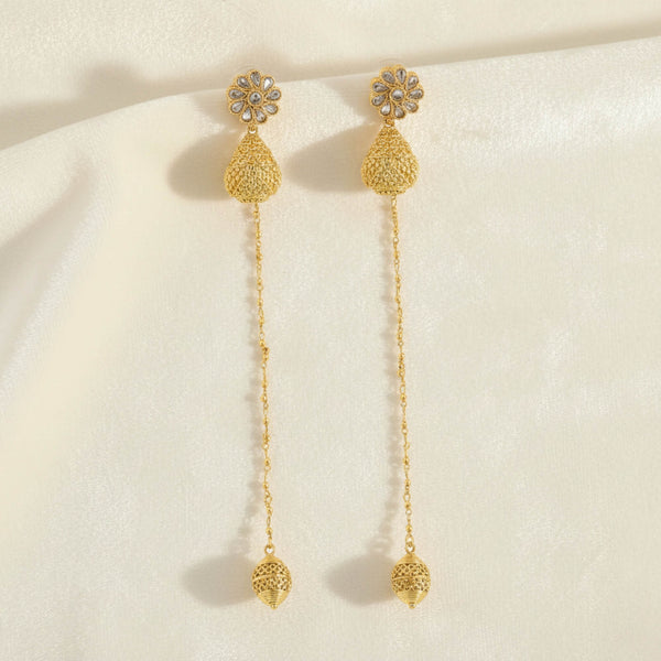 229022 Antique Kashmiri Earring With Gold Plating