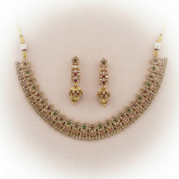 229181 Antique Classic Necklace With Gold Plating