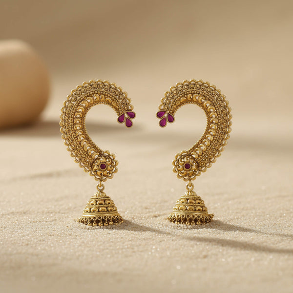 229225 Antique Earcuff With Gold Plating