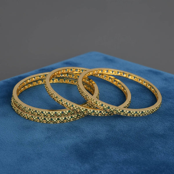 229231 Antique Classic Bangles With Gold Plating