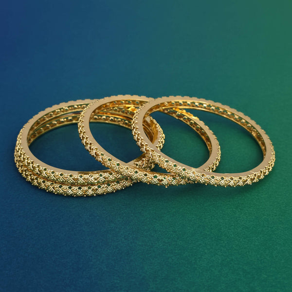 229233 Antique Classic Bangles With Gold Plating