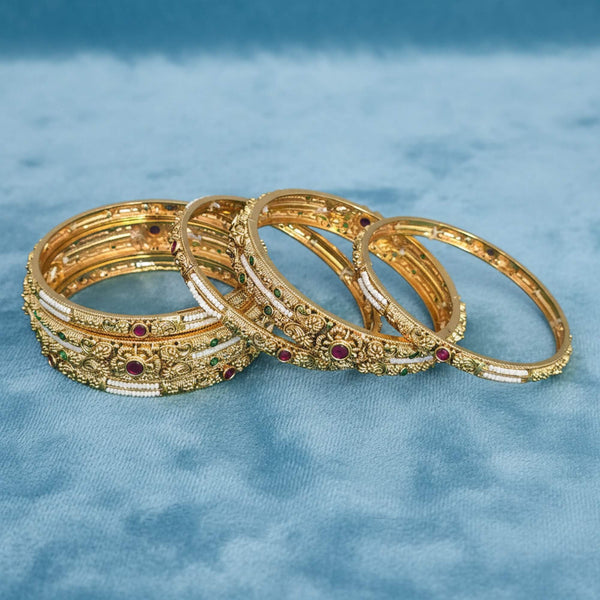 229242 Antique Classic Bangles With Gold Plating