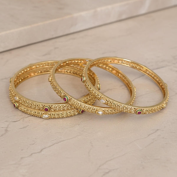 229246 Antique Classic Bangles With Gold Plating