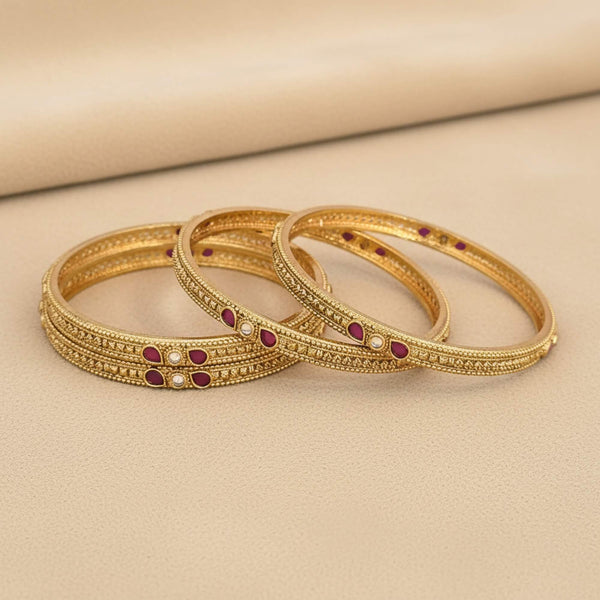 229248 Antique Classic Bangles With Gold Plating