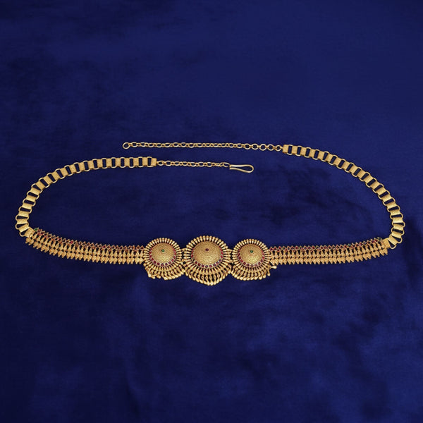 229315 Antique Classic Belt With Matte Gold Plating