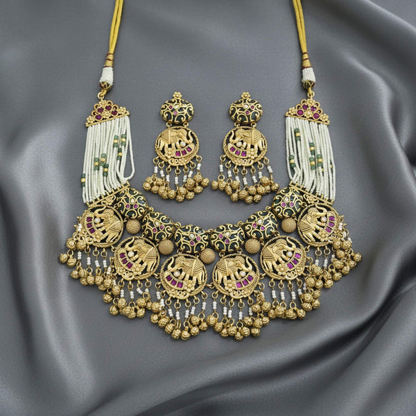 229322 Antique Classic Necklace With Gold Plating