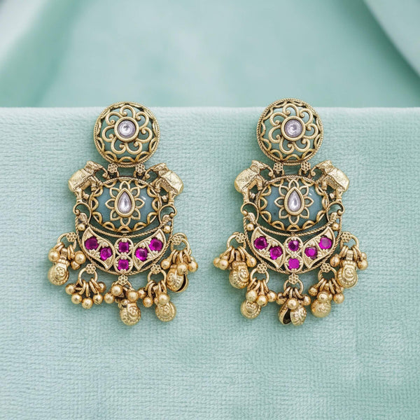 229353 Antique Classic Earring With Gold Plating