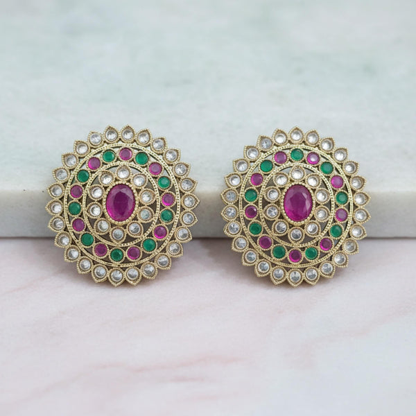 229363 Antique Tops With Mehndi Plating