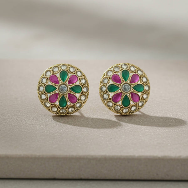 229364 Antique Tops With Mehndi Plating