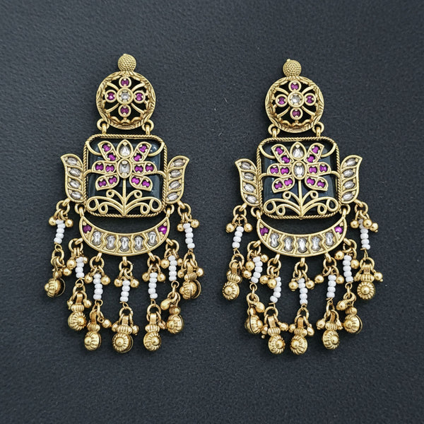 229404 Antique Moti Earring With Gold Plating