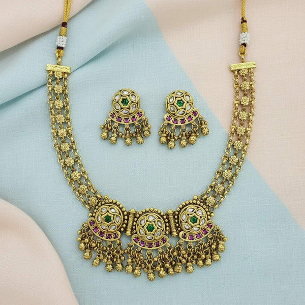 229432 Antique Classic Necklace With Gold Plating
