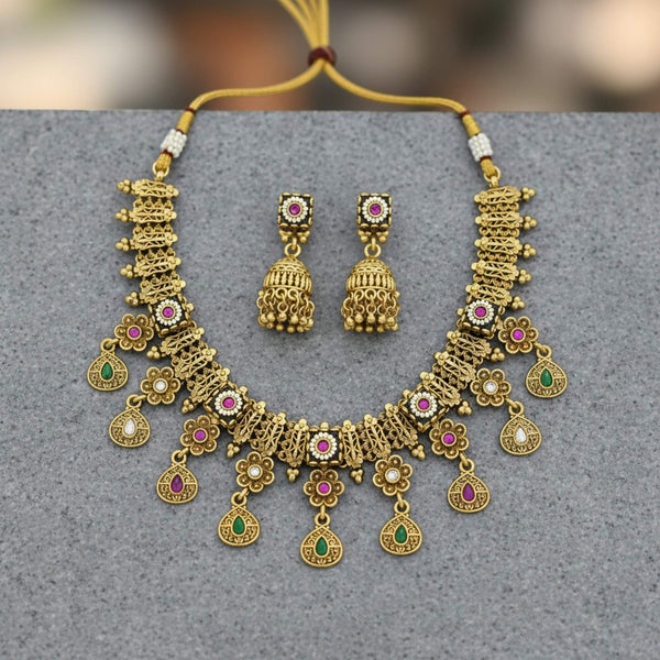 229436 Antique Classic Necklace With Gold Plating
