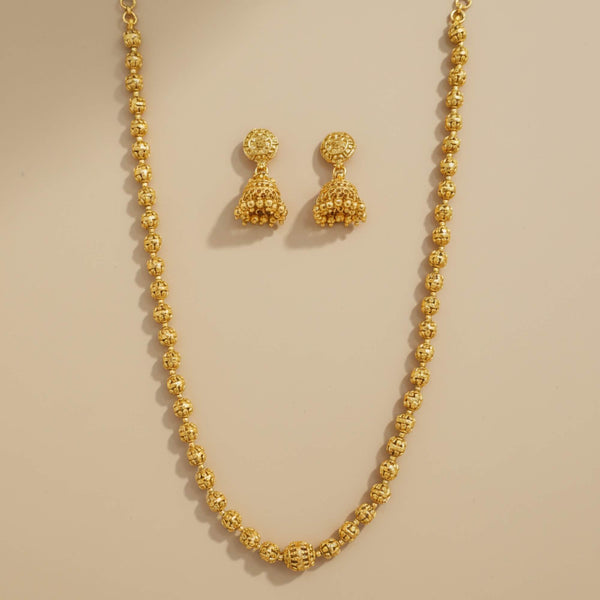 229441 Antique Mala Necklace Set With Gold Plating