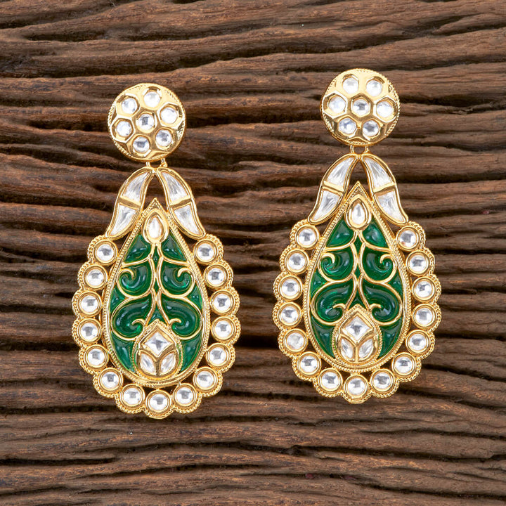 Kundan Classic Earring With Gold Plating 300262