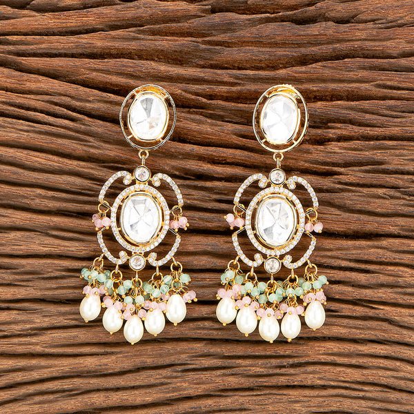 Kundan Moti Earring With Gold Plating 301638