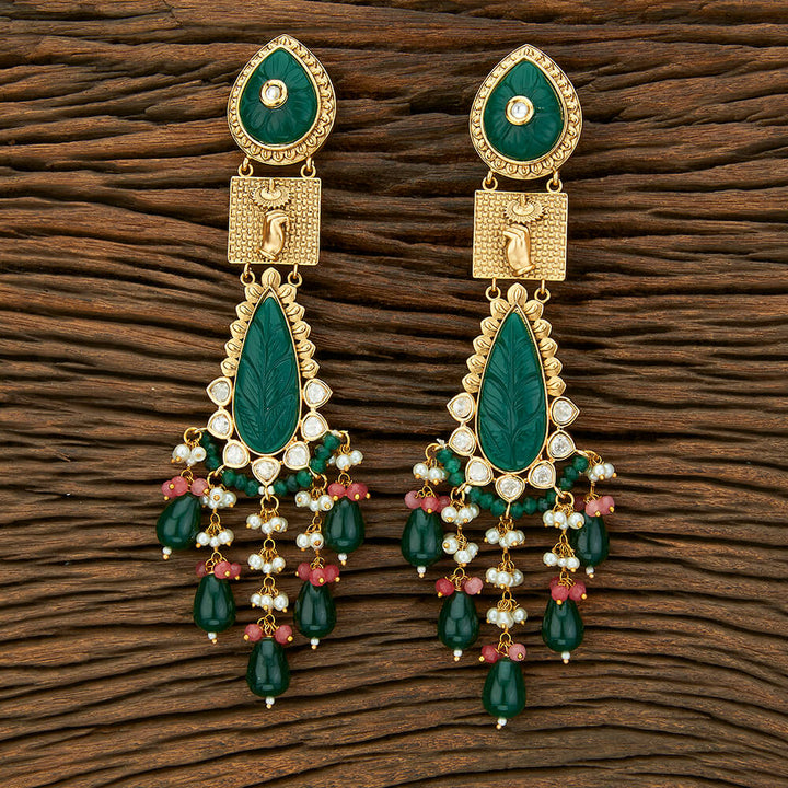 Kundan Designer Earring With Gold Plating 301682