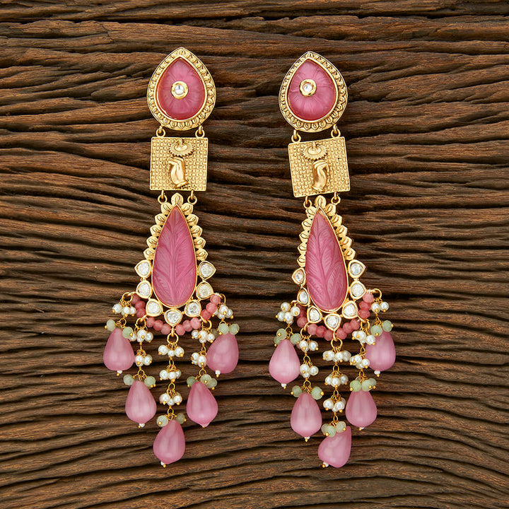 Kundan Designer Earring With Gold Plating 301682