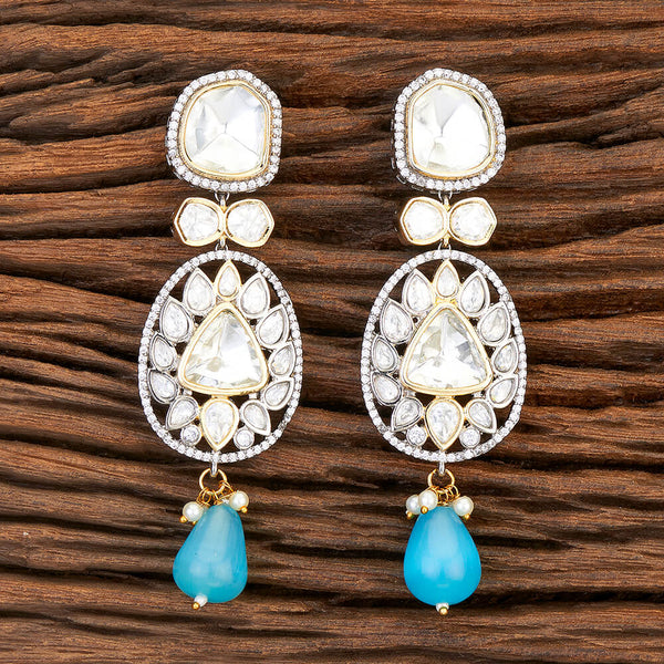 Kundan Designer Earring With 2 Tone Plating 301753