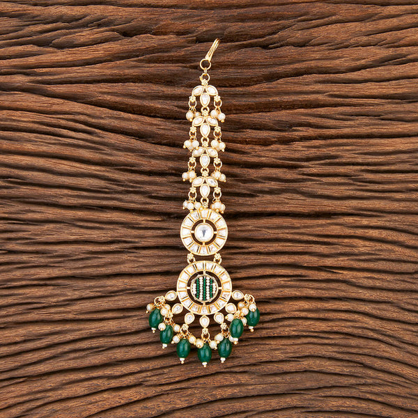 Kundan Pearl Tikka With Gold Plating 301795