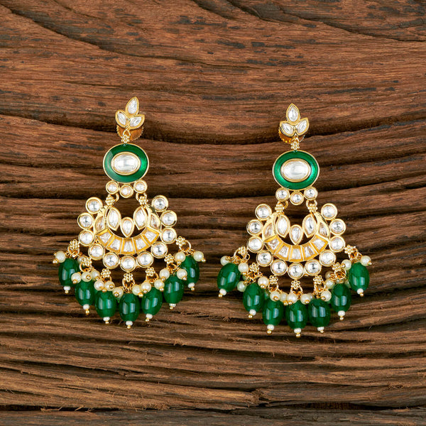 Kundan Chand Earring With Gold Plating 302048