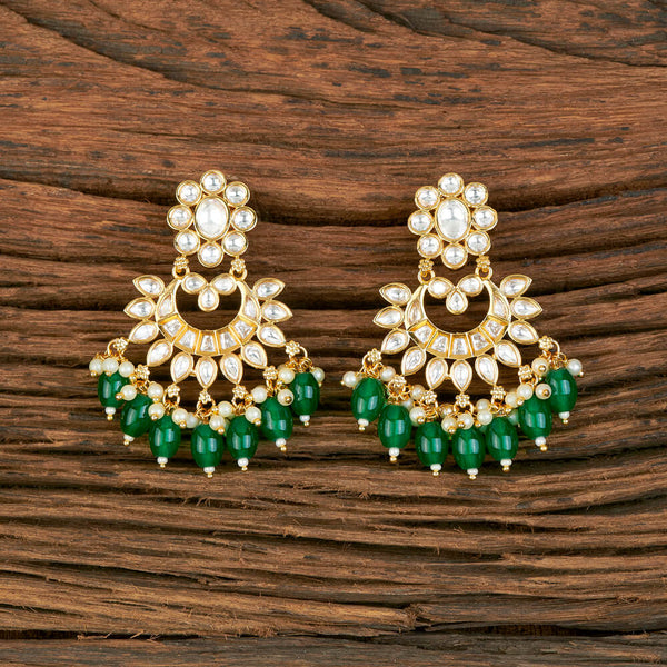 Kundan Chand Earring With Gold Plating 302049